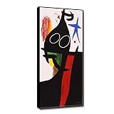 ZHFXBK Joan Miro Art Tableaux. Reproduction de tableaux célèbres : Sarrazin A L'étoile Bleue. Impression sur toile. Tableau d'art mural pour salon 71x178cm(28x70) sans cadre