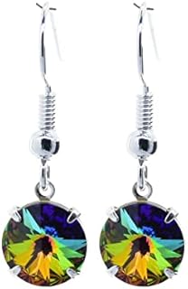 pewterhooter® London Collection Women's Brilliant Crystal drop earrings. Sustainably Crafted, Naturally Beautiful. Gift Box.
