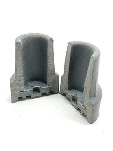Quantum Leap Embouts en caoutchouc robuste de 19 mm avec rondelle en métal ajoutée pour plus de résistance, (pour cannes de marche uniquement), embouts en caoutchouc pour canne de marche (19 mm) (gris – vue 5