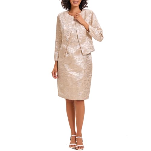 Elegant Embroidered Church Dress and Jacket Set - Image 2