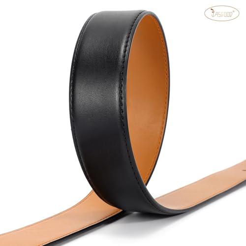 JASGOOD Men's Leather Dress & Casual Belt - 1.5' Classic Work & Jeans Belt4