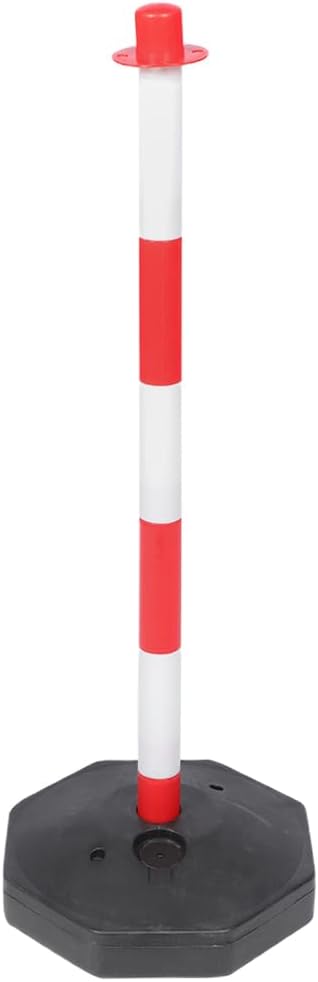 OSALADI Traffic Warning Column with Wheels 32.28In High Elastic Delineator Post Uv Resistant Garage Parking Assist Vehicle Collision Cushion