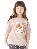 [ever closet] Tシャツ キッズ 子供 女の子 男の子 半袖 綿100％ [ P.ピンク 130 ] プリント トップス カジュアル 夏服 通園 通学 普段着 子供服 キッズ服 エバークローゼット