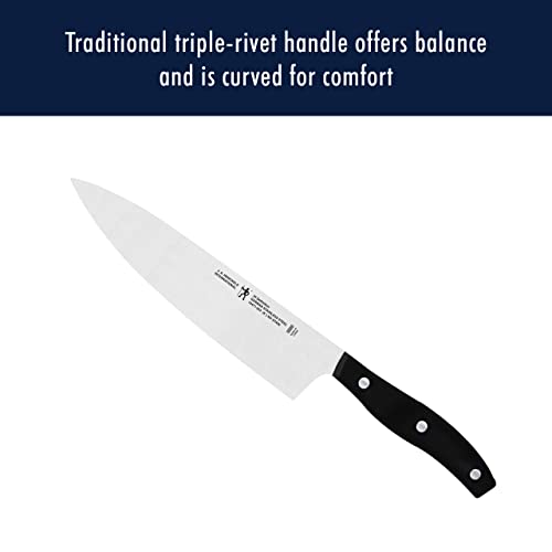 Henckels Definition 20-Piece Self-Sharpening Knife Block Set For Paring, Boning, Santoku, Chefs, Carving, Kitchen Shears, German Engineered Informed By 100+ Years Of Mastery, Brown, Black, Silver #TOP4