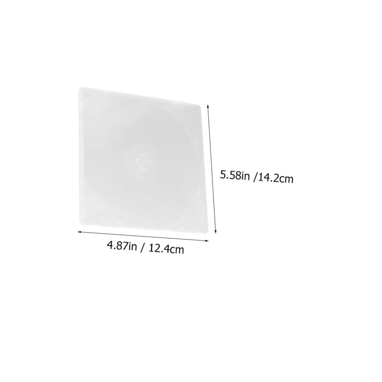 SOLUSTRE 10Pcs Transparent CD Holders Portable Dvd Cases for Music Game Discs Plastic Storage Accessory with Easy Closure Space Saving Design