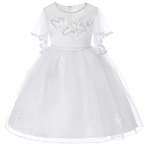 Vestido de fiesta de manga larga con perlas finas de gala