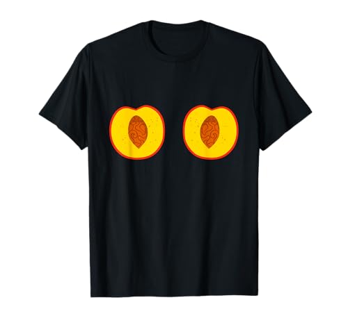 Funny Peach Boobs Bra Titties Tits Breast Boobies T-Shirt