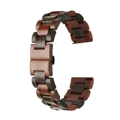 Bracelet de montre de sport décontracté en bois réglable 22mm