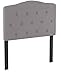 Flash Furniture Cambridge Tufted Upholstered Twin Size Headboard in Light Gray Fabric