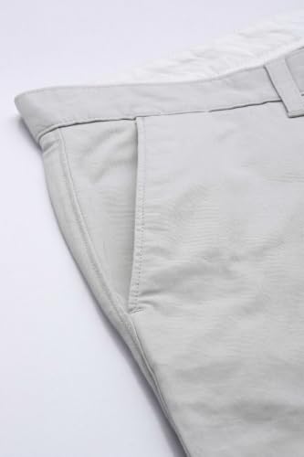 Image of Louis Philippe Men's Slim Fit Premium Cotton Soft Handfeel Solid Chinos