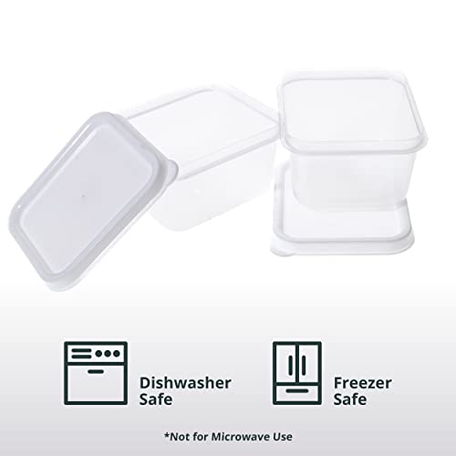 Greenco Mini Rectangular Storage Containers, 20 Pack, 2Oz Reusable Small Plastic Storage Container Jars With Lids | Perfect For Baby Food, Snacks, Sauces, Candy, And More |Freezer & Dishwasher Safe #TOP7