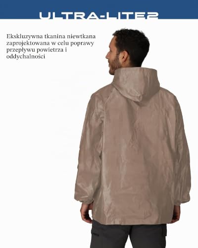 Frogg Toggs Ultra-lite2 Męska kurtka przeciwdeszczowa, wodoodporna, oddychająca, Khaki, L
