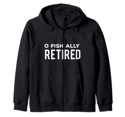 OH-ALLY Pescador retirado Pescador Divertido Cita de Pesca R Sudadera con Capucha