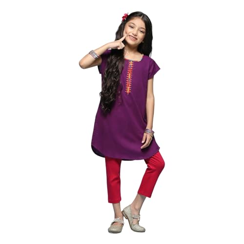 Image of BIBA Girls Kurta Suit Set