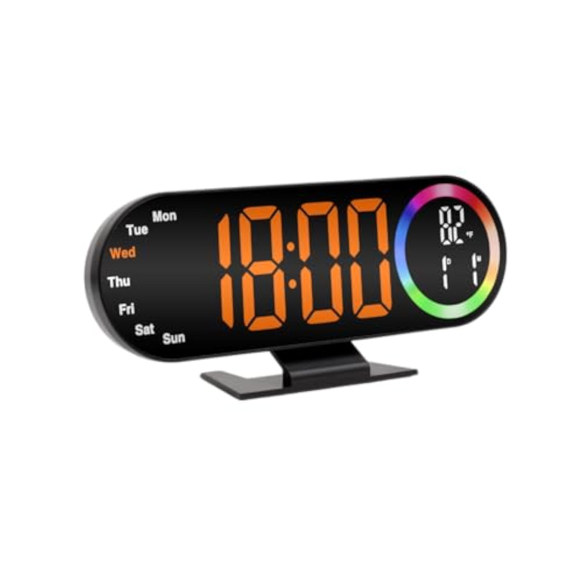 Desk & Wall Clock with Temperature and Calendar Display