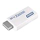 Vbestlife Adapter Wii auf HDMI, Wii auf HDMI, Chelle 720P/1080P mit 3,5 mm Audio-Ausgang, TV, Video und Home-Audio