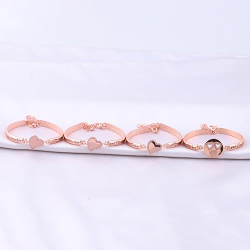Image of BEKECH Grandma Granddaughter Gifts The Love Between A Grandmother and Granddaughter Is Forever Bracelet Matching Bracelet