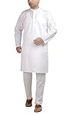 Chandrakala Men's 100% Cotton Kurta Pajama Set Indian Yoga Casual Summer Wedding Festival Dress...