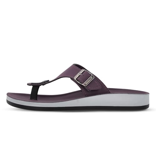 WALKAROO Women's Fashion Sandals with Cushion Sole, Toe Seperator, Broad Straps and Lightweight - WE2349