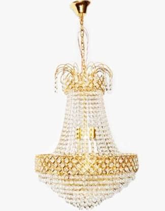Image of DREAMY DESIGNS Round Shape 300MM Golden Color S4 Diamond Cut White Crystal Standard Celling Pendant Lamp with 4 E14 Bulb Inluded Gold Light Chandelier for Bedroom (30 * 70 CM)