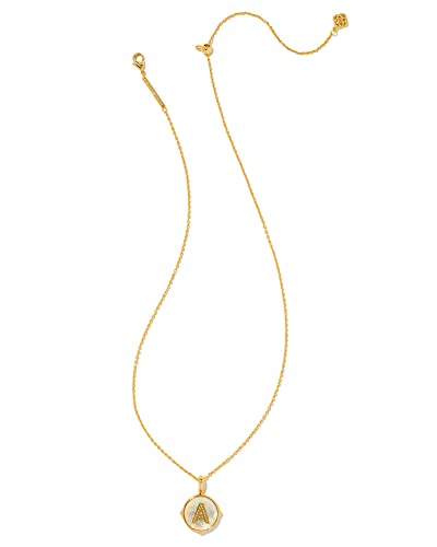 Kendra Scott 14k Gold-Plated Brass Letter A-Z Disc Reversible Pendant Necklace, Fashion Jewelry for Women3