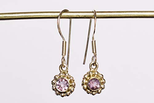 Boucles d'oreilles améthyste argent 925 anti-allergie puce 4mm - 3