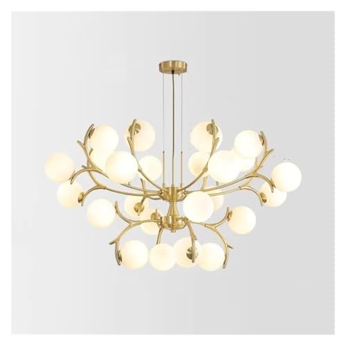 Lustre suspension LED moderne LWX, luminaire haut de gamme pour séjour