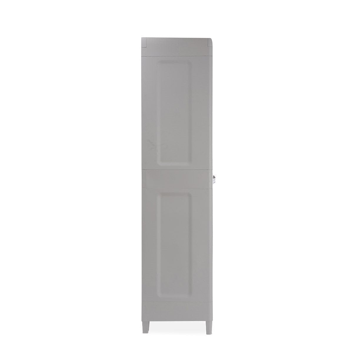 TOOMAX Woody's XL 2-türiger Schrank, Plastik, lichtgrau/Anthrazit, 78 x 46 x 182 cm
