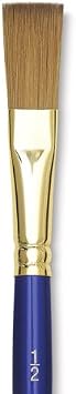 Robert Simmons Sapphire Brushes - Short Handle One Stroke Flat Washes - 1/2