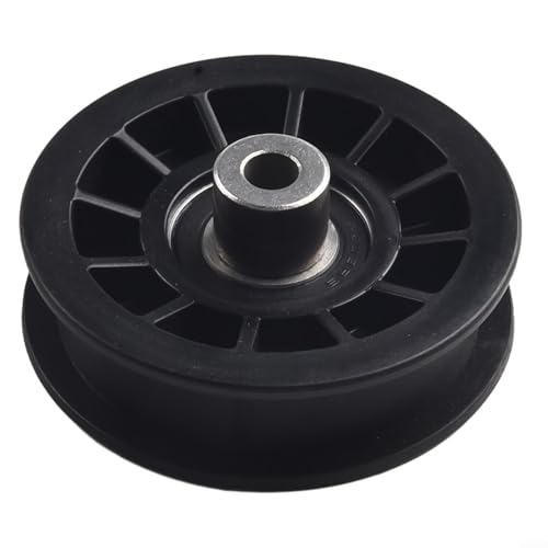 CNANRNANC Polea tensora plana para cortacésped 532194327 194327, 3-1/2 pulgadas de diámetro, negro, para cortacésped y tractores de césped, ideal para mantenimiento de jardín