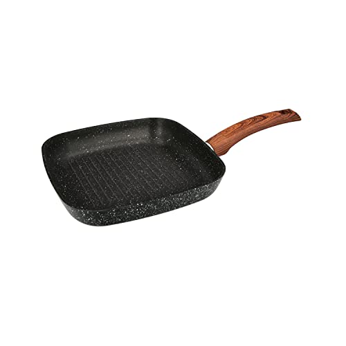 Sarten Aluminio Forjado Antiadherente 24 X 24 X 4,5 Cm. Mango Engomado / 5 Capas / Acabado Piedra / Apta Todo Tipo De Cocinas En Oferta Sarten Aluminio Forjado Antiadherente 24X24X4,5 Cm. Mango Engomado / 5 Capas / Acabado Piedra / Todo Tipo De Cocinas / Grill