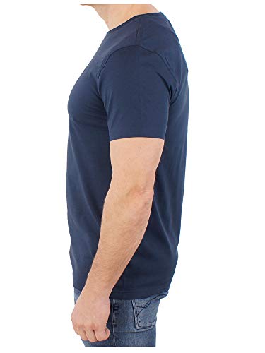 Tommy Hilfiger T-Shirt Homme Manches Courtes Encolure Ronde, Bleu (Navy Blazer), XL - Image 3