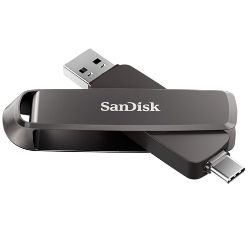 SanDisk 2TB Extreme PRO Dual Drive USB - até 1.000 MB/s, USB Tipo-C e USB Tipo A, Flash Drive de alt