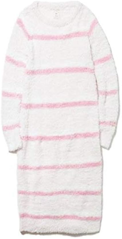 Amazon Co Jp ジェラートピケ ロングワンピース ルームウェア モコモコ 3ボーダー ピンク Gelato Pique ファッション