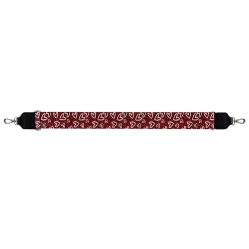 Image of Halloween Handbag Strap Canvas Purse Strap Colorful Bat Black Shoulder Strap Multicolor Bats Replacement Strap