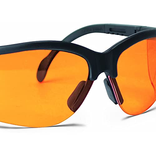 Image of Walker's Sport High-Grade Polycarbonate Lenses Half Frame Soft Rubber Nose Piece Adjustable Safety Shooting Glasses