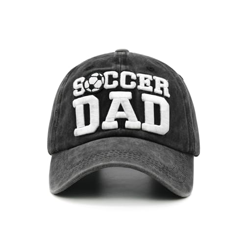 Waldeal Soccer Dad Hat for Men Step Father Cap Funny Dad Gifts from Daughter Son