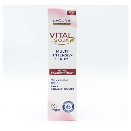 Lacura Skin Vital Soja Multi-Intensiv-Serum 30 ml Soja + Collagen-Booster festigt, vitalisiert und pflegt für die reife Haut ab 45 Jahren