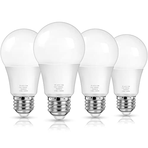 MAXvolador A19 LED Light Bulbs, 100 Watt Equivalent LED Bulbs, Daylight White…