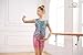 Funnycokid Gymnastics Leotards for Girls Kids Outfits Sparkly Unitards Clothes with Shorts, diamond 02, 6-7 Years