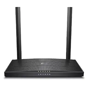 TP-Link XC220-G3V AC1200 Wireless 4 Gigabit Port, 1 VOIP Port, XPON Wireless Fiber Router (Black, Dual Band) with 2 External Dual Band Antennas, Easy Remote Management