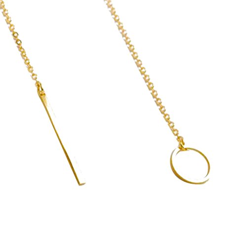 Clearance! Simple Chain,Leewos Women Fashion Circle Lariat Style Pendant Jewelry Necklace Gift (Gold)
