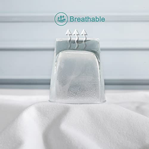 Bedecor Doppelpack Matratzenschoner Wasserdicht Wasserundurchlässige Matratzenauflage Molton 140x200 cm – Ansicht 3