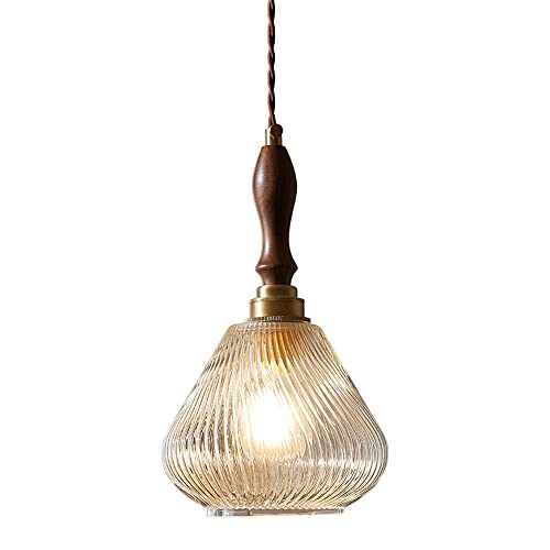Lámpara colgante de madera nórdica para iluminar tu mesa de comedor o el pasillo de entrada