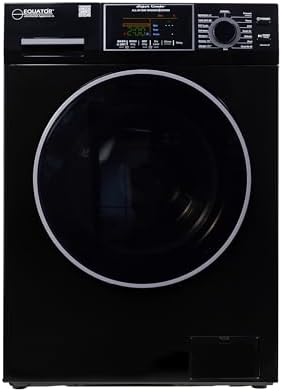 Equator 24" Original 110V Ventless Compact Combo Washer Dryer 1.6 cu.ft./15 lbs FULLY BUILT-IN 1400 rpm in Black