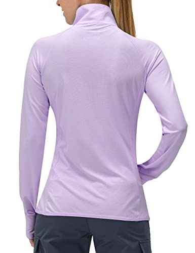 Image of Women's UPF 50+ UV Sun Protection Clothing Long Sleeve Athletic Hiking Shirts Lightweight SPF Zip Up Outdoor Jacket