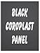 NEOPlex 24" x 36" Black Corrugated Plastic Replacement Panel for Sidewalk Sandwich Board A-frame Signs