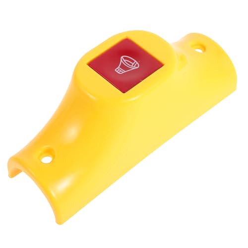 Zerodeko Botón Pulsador Grande 32 Cm para Timbre de Puerta, Botón de Timbre para Parada de Emergencia en Autobús y Taxi, Resistente para Instalación en Pared, Uso en Transporte Público