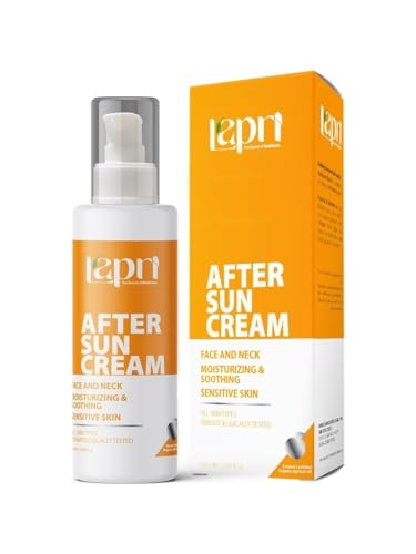 LAPRI After Sun Cuidado – Crema hidratante para después del sol y loción – Calma y enfría después de tomar el sol – para cara y cuello – para piel sensible – 60 ml