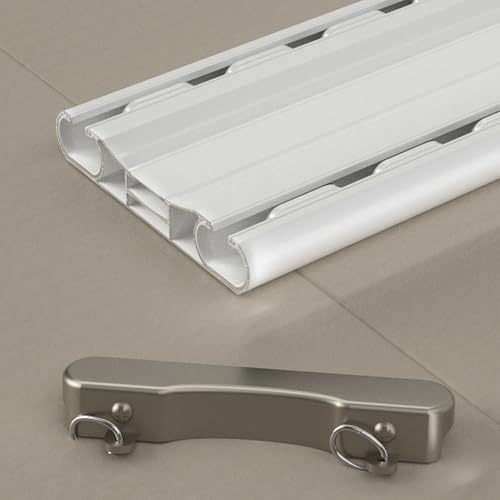 Rail rideau double réglable 1,5m pour cloisonner un studio - 6